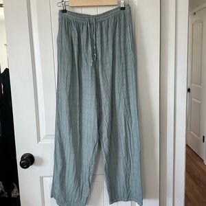 Linen Blend Textured Pants - Earthy and Comfy